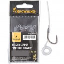 Browning feeder leader 10cm, hak 10, fi 0,25mm